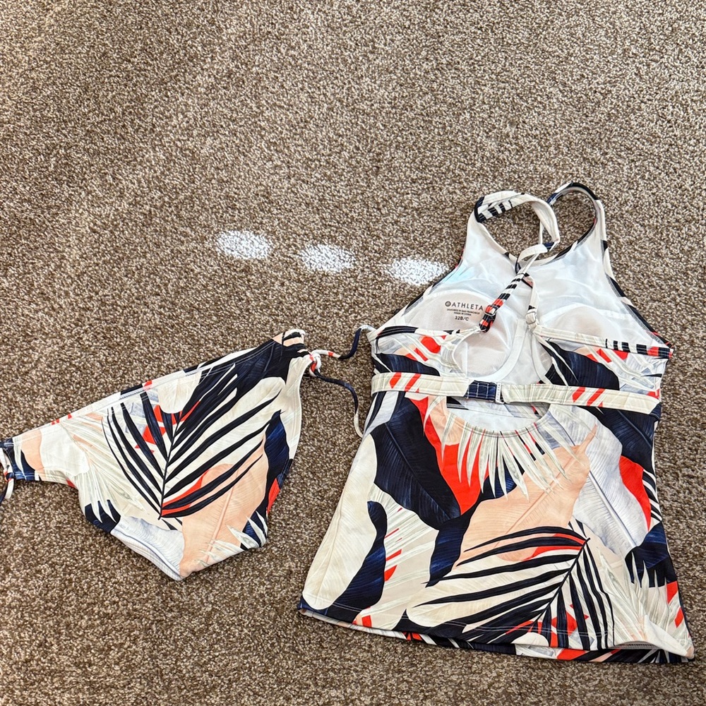 Athleta Tropical Print Halter Bikini Set - Picture 4 of 8